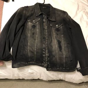 Black jean jacket